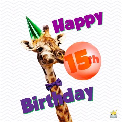 Happy 15th Birthday Wishes for Boys and Girls