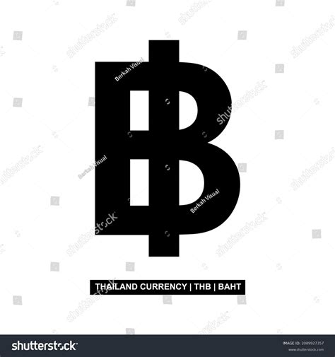 Thailand Currency Symbol Thai Baht Icon Stock Vector (Royalty Free ...