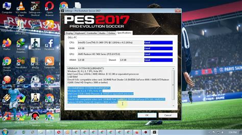 SPESIFIKASI PC PES 2017 | MINIMUM DAN RECOMENDED REQUIREMENTS - YouTube