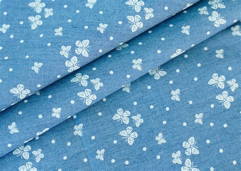 Denim Fabric by the Yard Printed 200gsm Width 59 Inch | Etsy