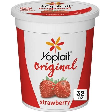 Yoplait Original Strawberry, Gluten Free Yogurt, 32 oz Tub - Walmart.com