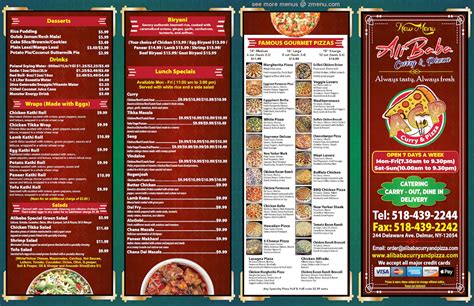 Online Menu of Ali Baba Curry & Pizza Restaurant, Delmar, New York, 12054 - Zmenu