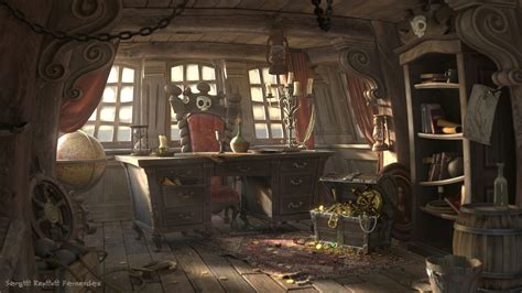 ArtStation - Pirate cabin