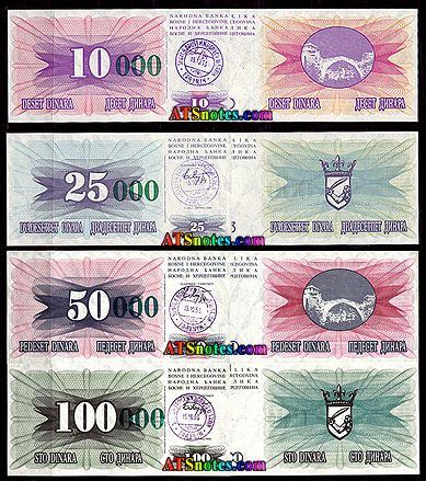 Bosnia and Herzegovina banknotes - Bosnia and Herzegovina paper money catalog and Bosnian ...