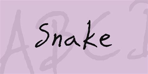 Snake Font FREE Download & Similar Fonts | FontGet