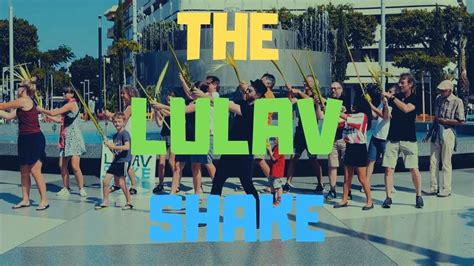 Doing the Lulav Shake in Tel Aviv!