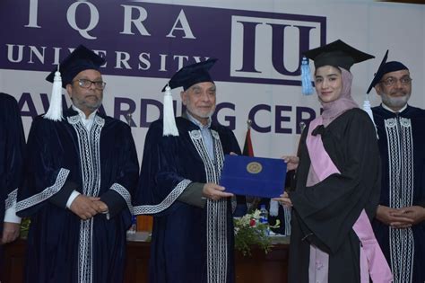 Iqra University, H9 Campus Honors 600 Graduates at its Degree Awarding Ceremony 2023 - Iqra ...