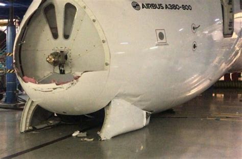 Emirates Airbus A380 Damaged By Fall During Maintenance In Dubai ...