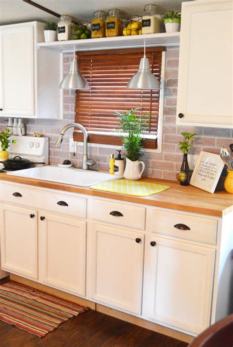 5 Gorgeous Brick DIY Backsplash Tutorials