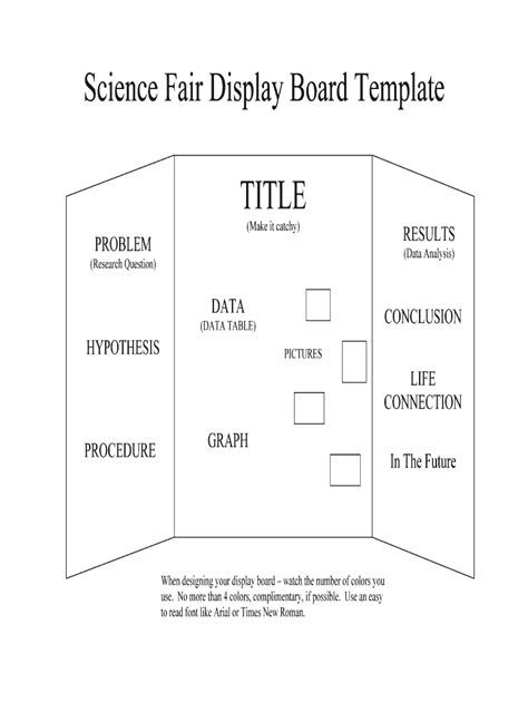 Fillable Online Science Fair Display Board Template Fax Email Print ...