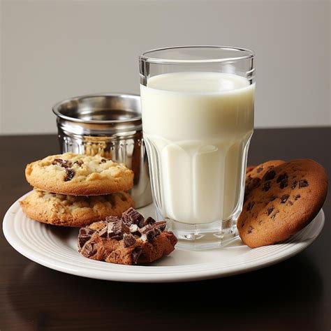 Premium AI Image | Milk and cookies for christmas