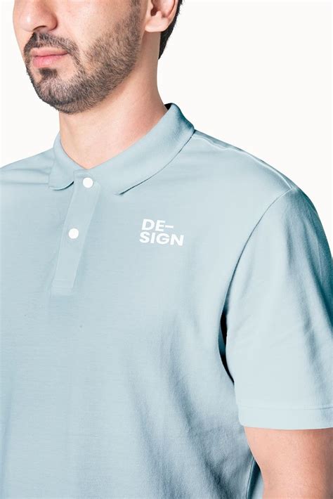 Blue polo shirt mockup psd | Premium PSD Mockup - rawpixel