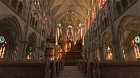 Gothic church with Altar by JouJK on DeviantArt