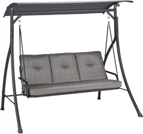 HD Designs Outdoors San Jose Three Seat Cushion Swing - Gray, 1 ct - Fred Meyer