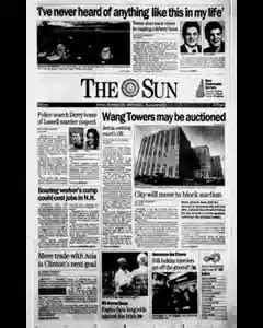 Lowell Sun Newspaper Archives, Nov 19, 1993, p. 1