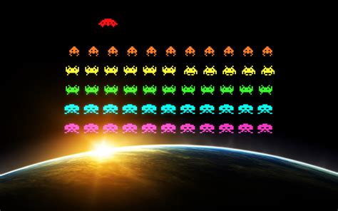 Wallpaper : pixel art, 8 bit, Space Invaders, retro games, video games 1600x1000 - MindlessMe ...