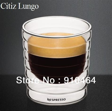 Hand Blown,Double Walled Glass Lungo Cups150mlDouble Wall Nespresso ...