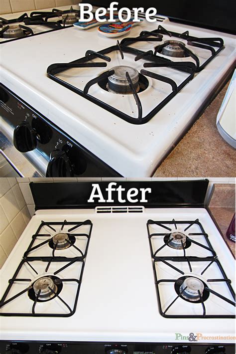 all-purpose-cleaner-stove-before-and-after - Pins and Procrastination