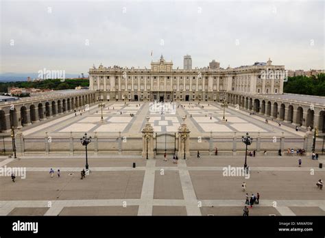 The Royal Palace Palacio Real de Madrid. official residence of the ...