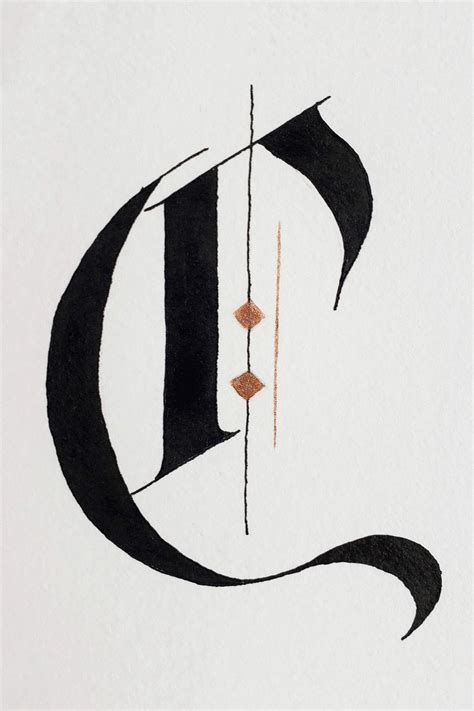 C and Candelabra, A study of letters and watercolor by Joanne Groff ...