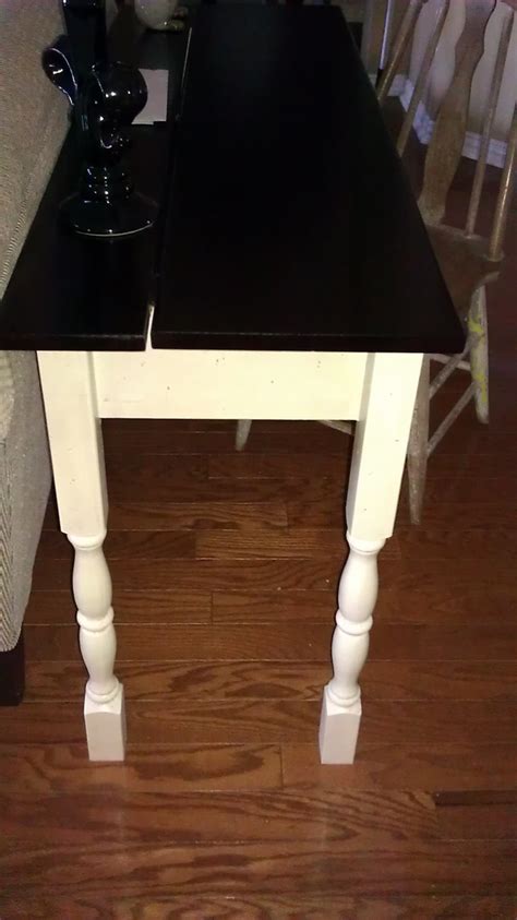 My finished flip top console table | Ana White