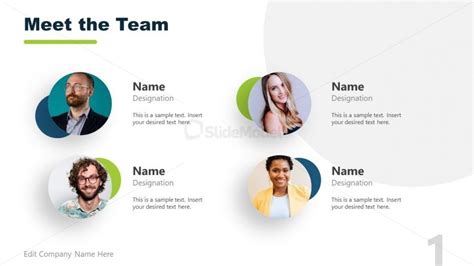 4 Team Member Meeting Slide PowerPoint - SlideModel