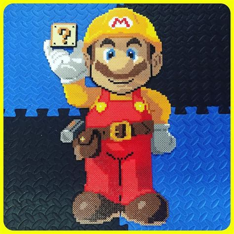 Super Mario perler beads by dragonbeadz | Perler beads designs, Perler ...