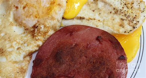 Fried Bologna and Eggs - Breakfast Photograph by Barbara A Griffin | Fine Art America