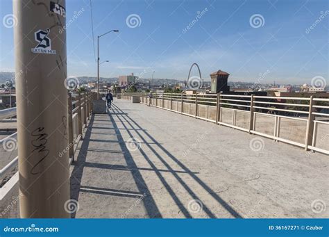 Tijuana Pedestrian Bridge Editorial Photo | CartoonDealer.com #23547653