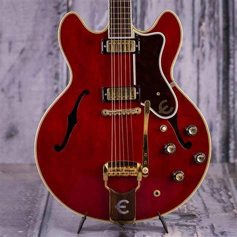 Vintage 1968 Epiphone Sheraton Semi-Hollowbody, Cherry Red | For Sale | Replay Guitar