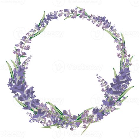 Lavender Wreath Clipart 9420995 PNG