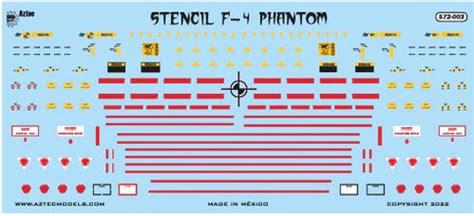 McDonnell Douglas F-4 Phantom - Generic Stencil Aztec -S72004