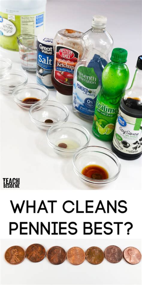 Science Experiment: How to Clean Pennies - Teach Beside Me