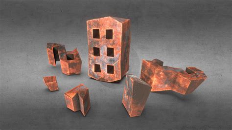 Bricks - Whole and Broken 6 Piece Set - Download Free 3D model by Sunbox Games (@sunboxgames ...