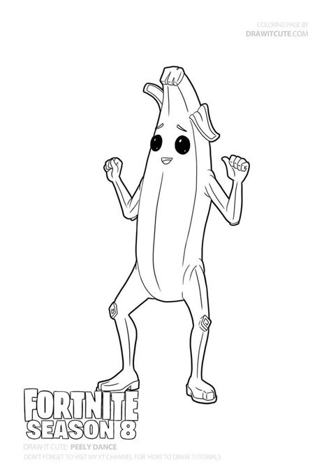 Peely dancing | Fortnite coloring page - Color for fun | Dessin ...