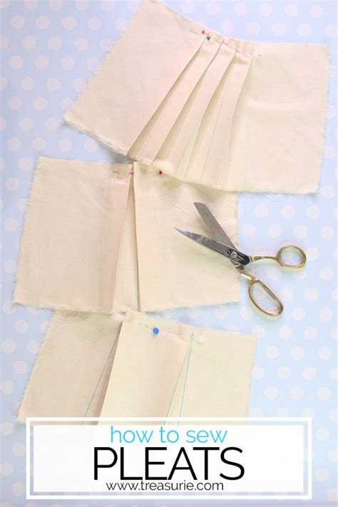 How to Sew Pleats | Step by Step Easiest Methods | TREASURIE