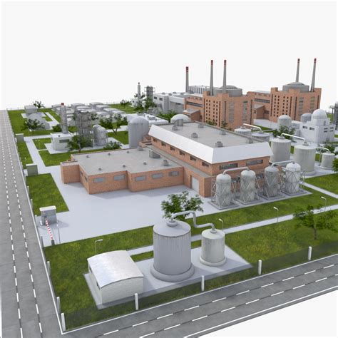 3D industrial factory model - TurboSquid 1243769