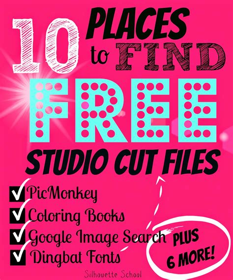 10 Places to Find FREE Silhouette Cut Files | Silhouette School ...