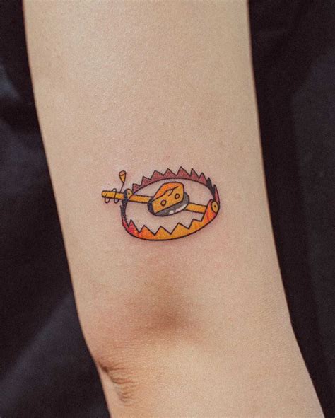 Cheese in the trap by tattooist Bongkee - Tattoogrid.net