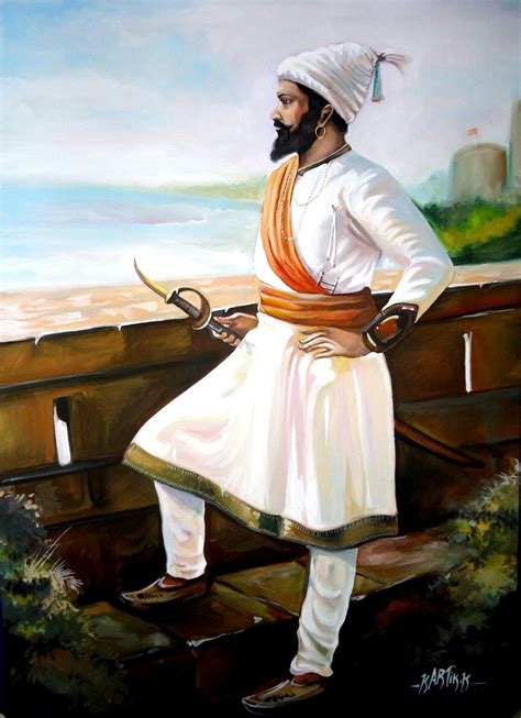 !! Chatrapati shivaji maharaj !! Painting by kartik khadatkar . K.K ...