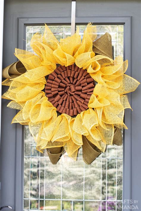 Sunflower Wreath - Crafts by Amanda - Wreath Projects