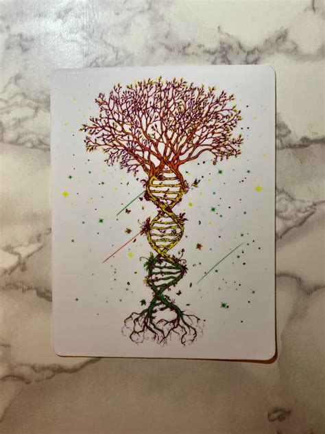 DNA Tree Sticker Tree of Life | Etsy