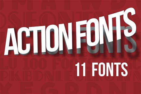 Action Fonts Pack | 2D Fonts | Unity Asset Store