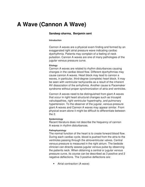 (PDF) A Wave (Cannon A Wave)