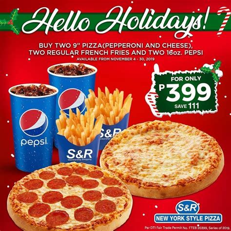 S&R Hello Holidays Pizza Treats until November 30, 2019 | Hello holiday ...