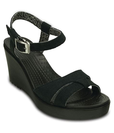 Crocs Black Heeled Slip-on & Pump Standard Fit Price in India- Buy ...