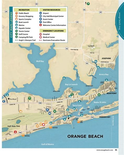 Gulf Shores & Orange Beach 2013 Official Vacation Guide - Orange Beach Florida Map | Printable Maps