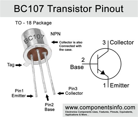 BC107 Transistor Pinout, Applications, Features and Other Detailed Info ...