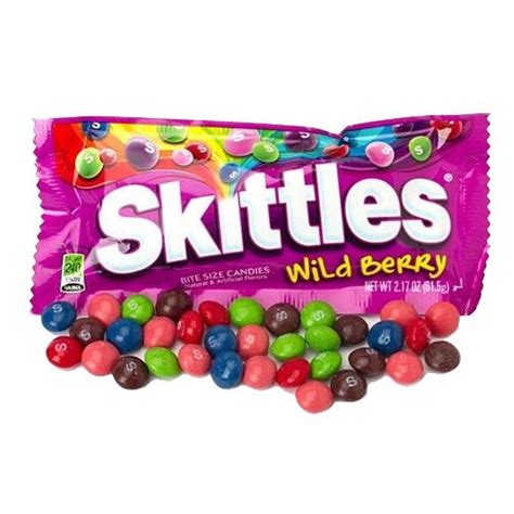 Skittles Wild Berry Bite Size Candies - 2.17-oz. Bag - All City Candy