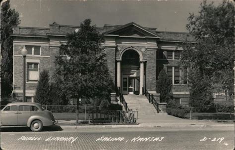 Public Library Salina, KS Postcard